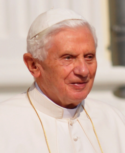 Retrato de Joseph Ratzinger, Benedicto XVI, Papa emérito de la Iglesia Católica